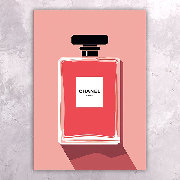 Pink Chanel Perfume - Art Mania